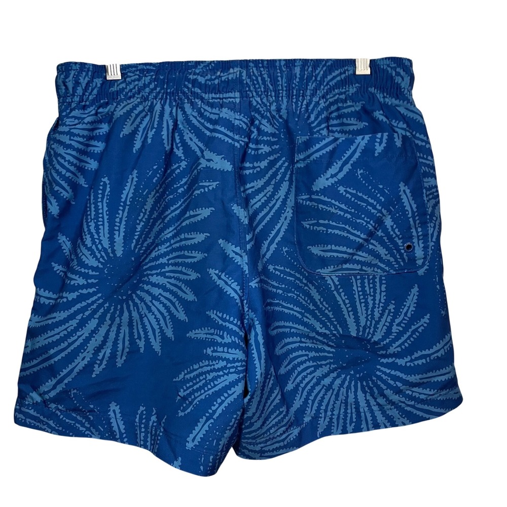 Speedo Swim Trunks Mens Large Blue Floral Mesh Lined 6in Inseam Boardshort - Picture 4 of 7